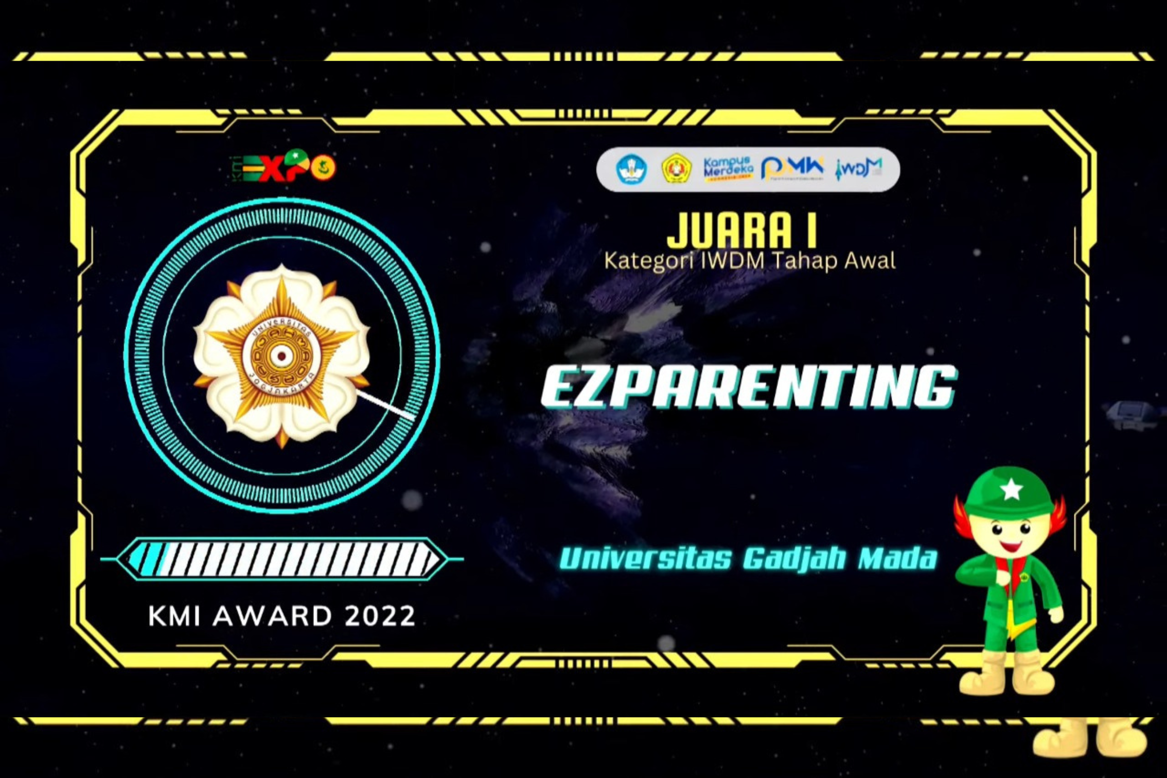 EzParenting Raih Juara I Startup Program IWDM KMI 2022