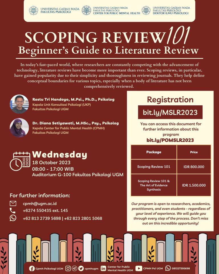 Scoping Review 101: Beginner’s Guide To Literature Review – Fakultas ...