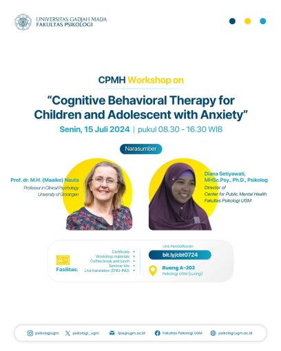 Workshop cognitive behavioral therapy (CBT) for children and adolescent with anxiety – Fakultas ...